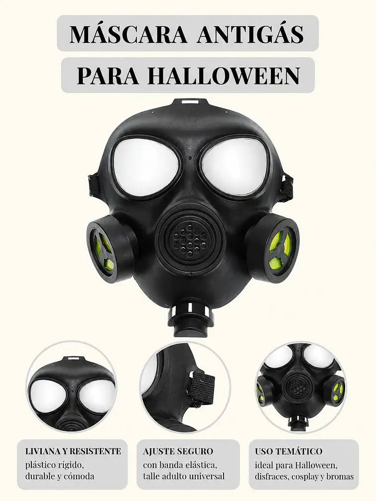 MASCARA HALLOWEEN C/U 6