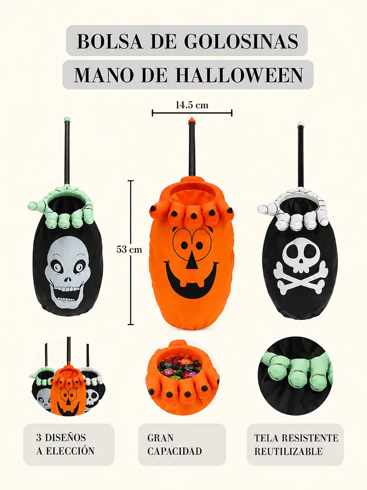 BOLSA MANO CARAMELERA C/U 6
