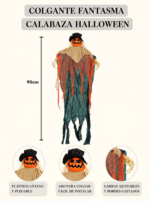 ADORNO DE HALLOWEEN C/U 6
