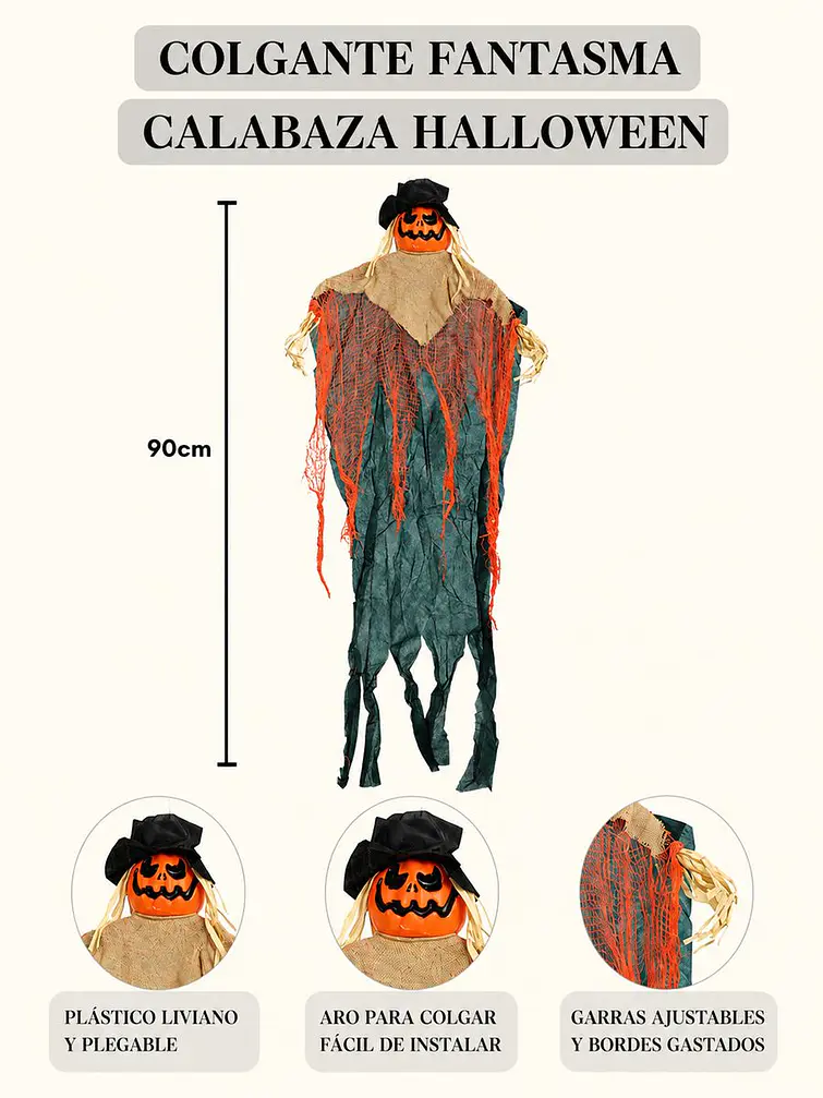 ADORNO DE HALLOWEEN C/U 6