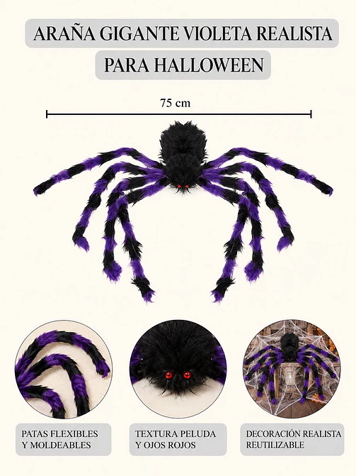 ADORNO DE ARAÑA C/U 5