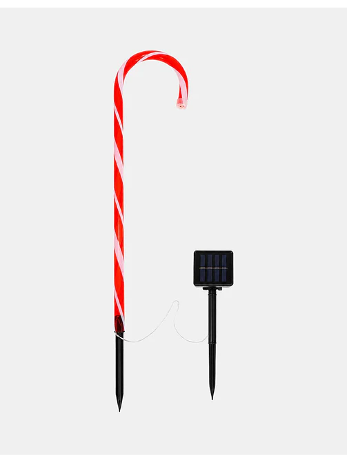LUZ SOLAR DE BASTON DE CARAMELO C/U 4