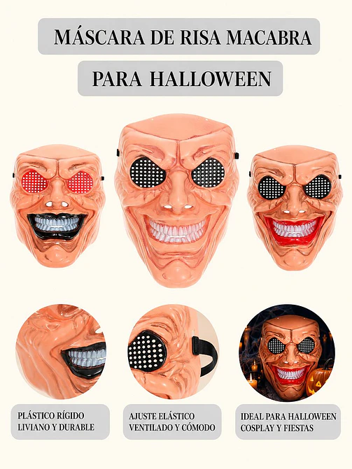 MASCARA HALLOWEEN C/U 6