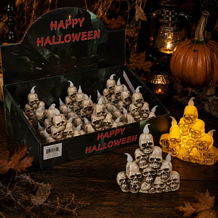 VELA LED DE CALAVERAS C/U