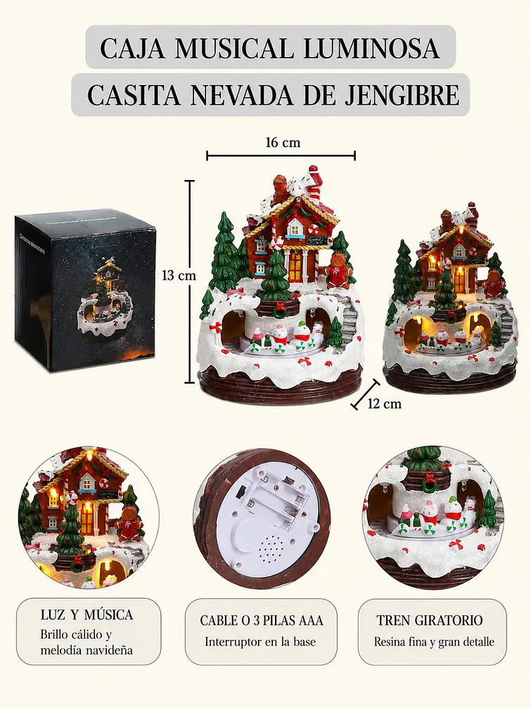 ADORNO DE NAVIDAD CASA C/U 8