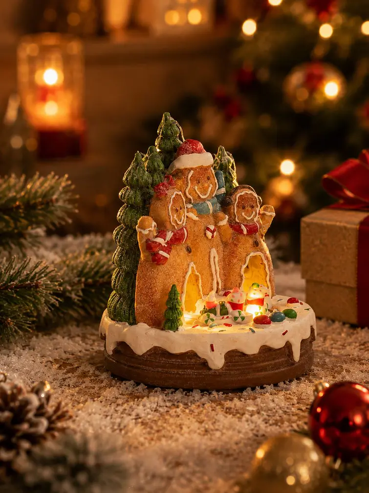 ADORNO DE NAVIDAD JENGIBRE C/U 3