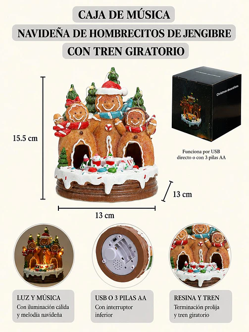 ADORNO DE NAVIDAD JENGIBRE C/U 7
