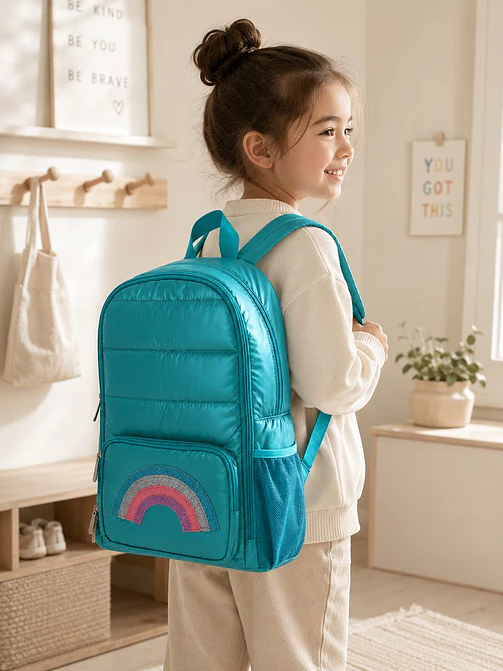 MOCHILA PUFFER ARCOIRIS C/U 5