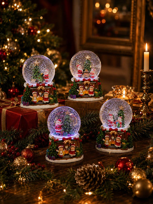BOLA DE CRISTAL NAVIDEÑA C/U 1