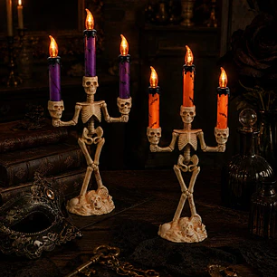 CANDELABRO ESQUELETO LED C/U