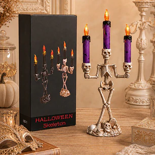 CANDELABRO ESQUELETO LED C/U