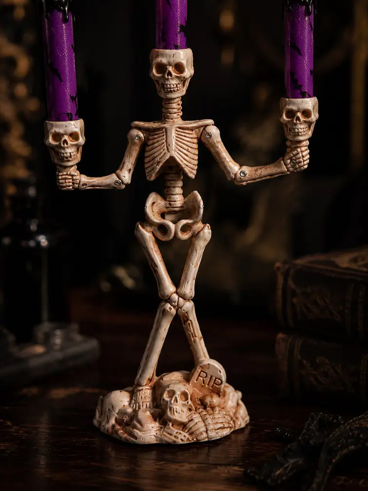 CANDELABRO ESQUELETO LED C/U 3