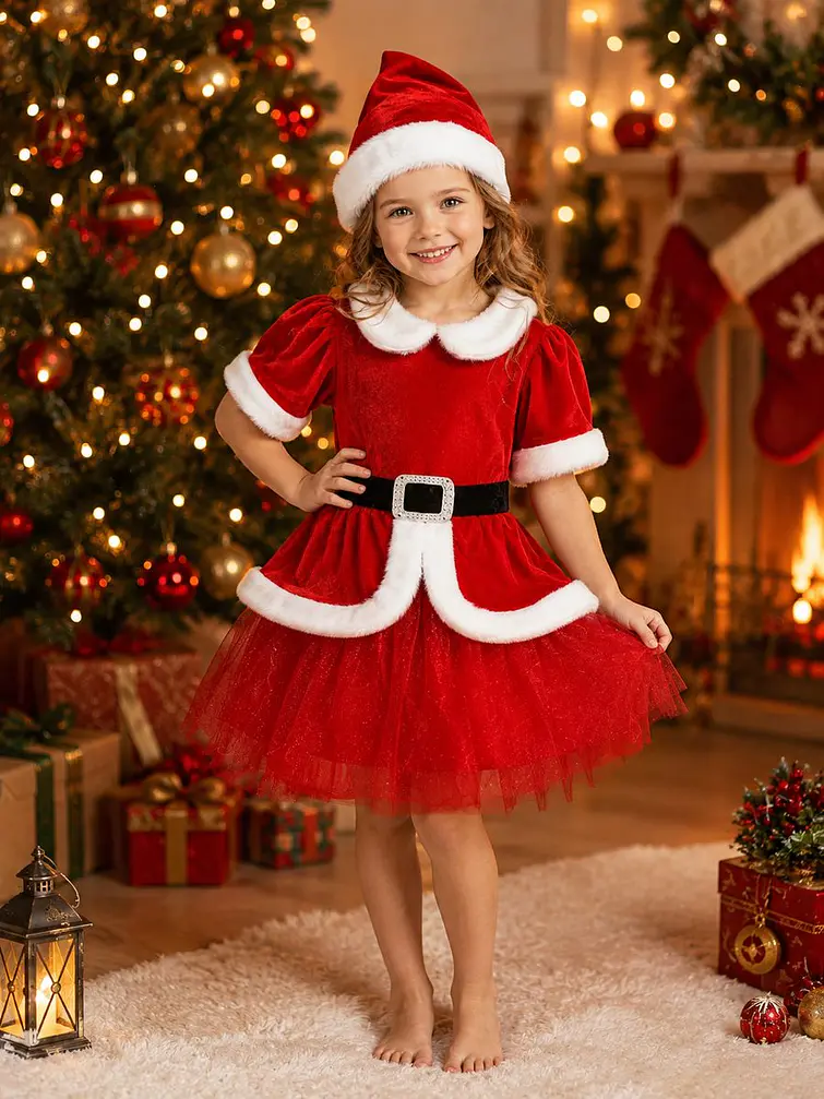 DISFRAZ NAVIDEÑO INFANTIL C/U 3