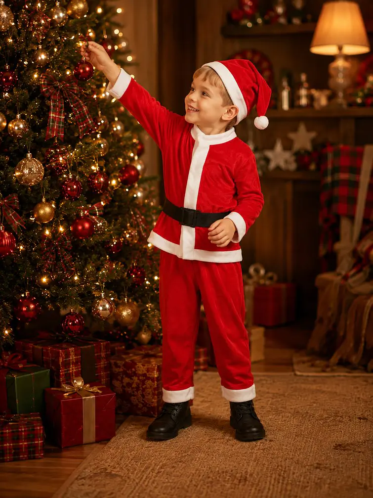 DISFRAZ NAVIDEÑO INFANTIL C/U 2