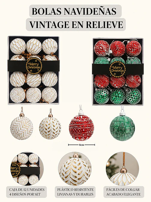 BOLA DE NAVIDAD PCS*12 6