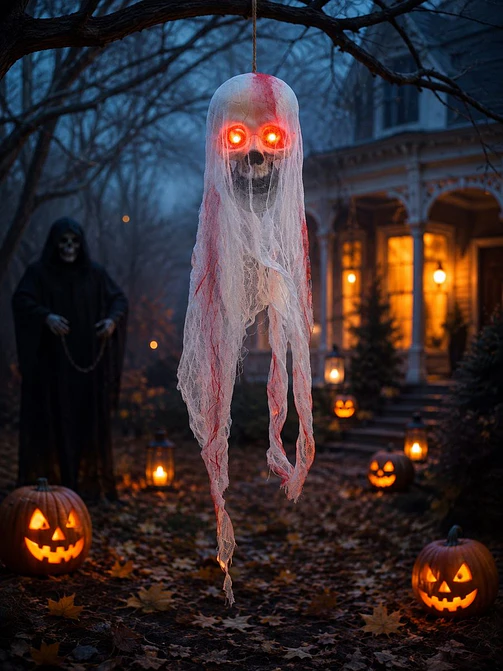 ADORNO HALLOWEEN CALAVERA C/U 1