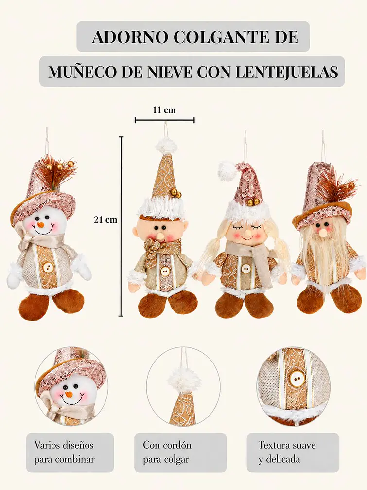 ADORNO DE NAVIDAD C/U 8