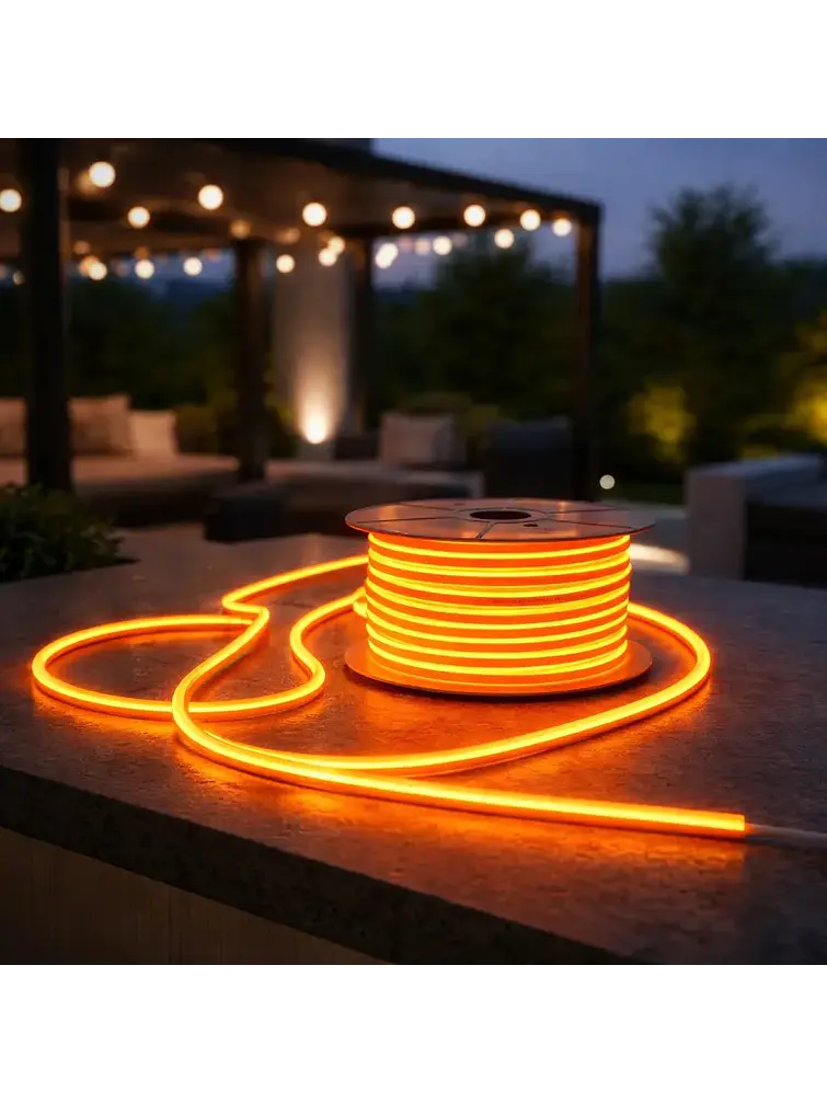 TIRA NEON 2835 120L 220V NARANJA 50M 1