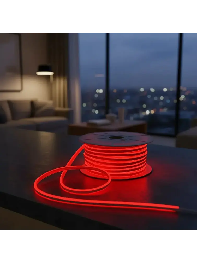 TIRA NEON 2835 120L 220V ROJO 50M  1