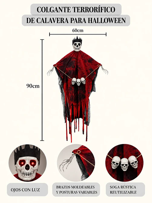 ADORNO DE HALLOWEEN ESQUELETO C/U 7