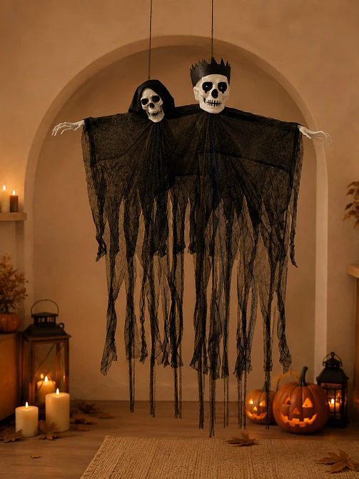 ADORNO DE HALLOWEEN DOS CALAVERAS C/U 1