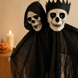 ADORNO DE HALLOWEEN DOS CALAVERAS C/U