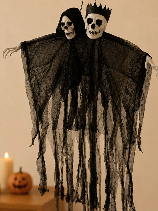 ADORNO DE HALLOWEEN DOS CALAVERAS C/U 3