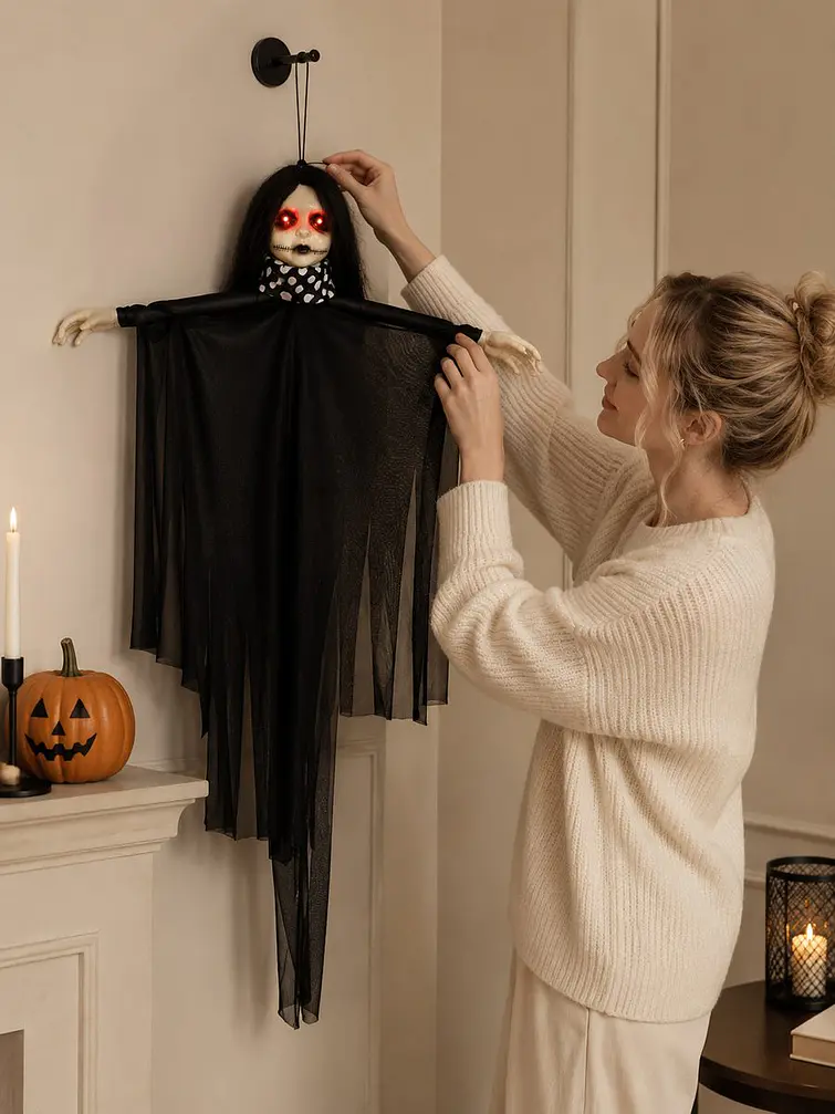 ADORNO DE HALLOWEEN FANTASMA C/U 7
