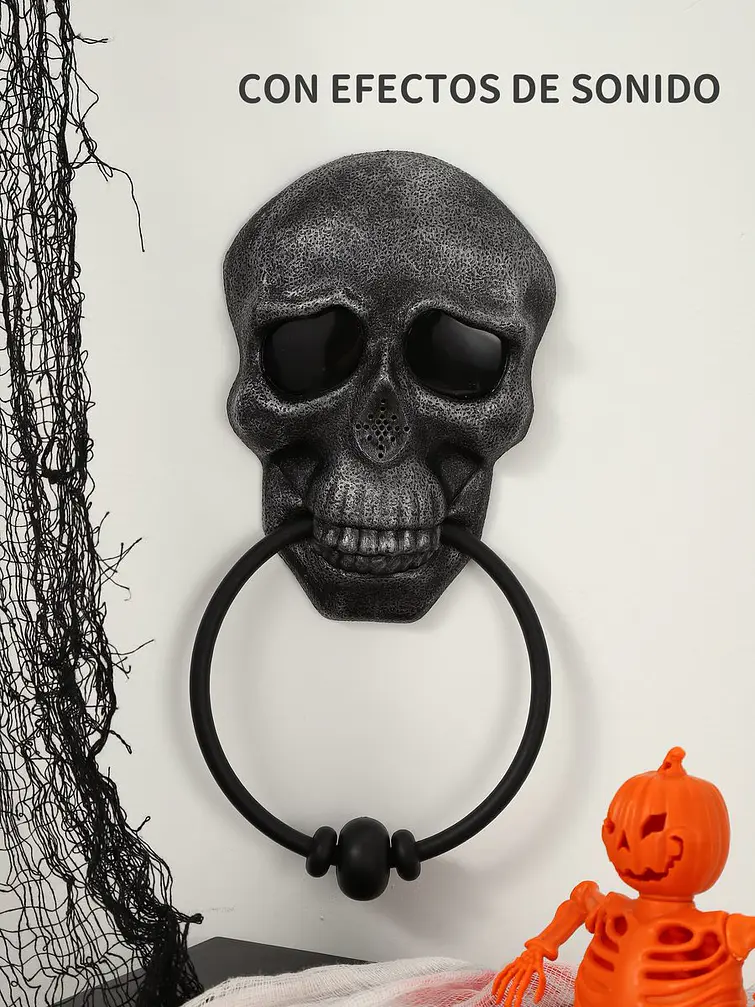 TIMBRE DECORATIVO DE CALAVERA C/U 4