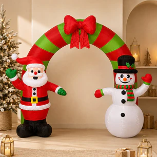 ARCO INFLABLE NAVIDEÑO C/U