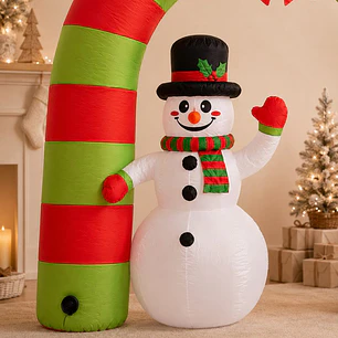 ARCO INFLABLE NAVIDEÑO C/U