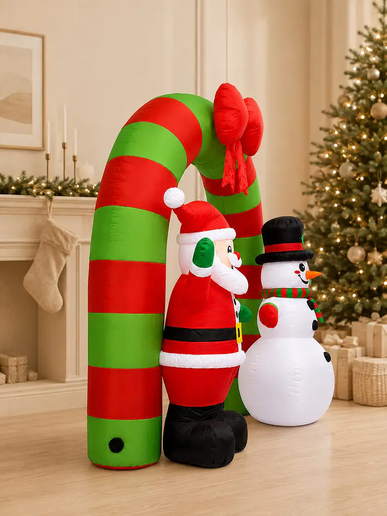 ARCO INFLABLE NAVIDEÑO C/U 4