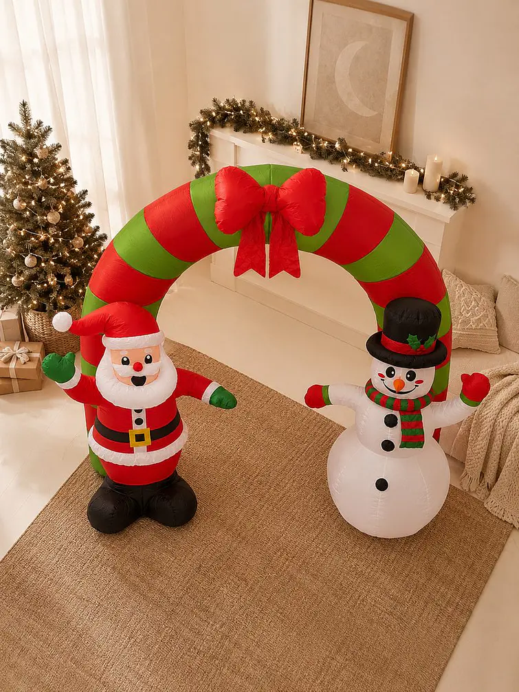 ARCO INFLABLE NAVIDEÑO C/U 5