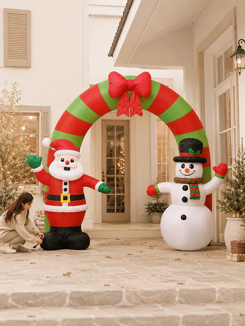 ARCO INFLABLE NAVIDEÑO C/U 6