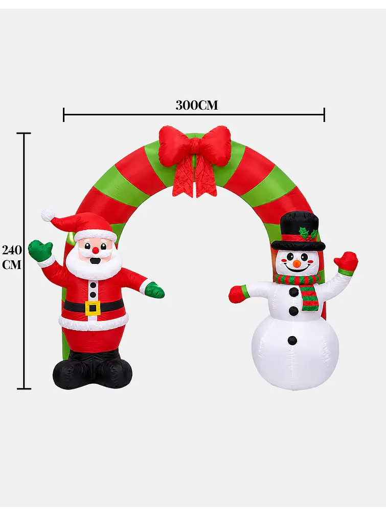 ARCO INFLABLE NAVIDEÑO C/U 7