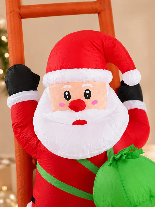 PAPA NOEL INFLABLE CON ESCALERA C/U 2