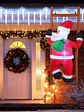 PAPA NOEL INFLABLE CON ESCALERA C/U - Miniatura 3