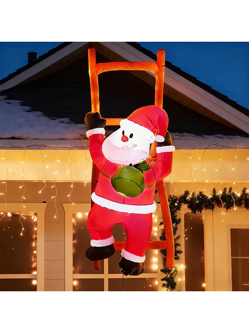 PAPA NOEL INFLABLE CON ESCALERA C/U 4