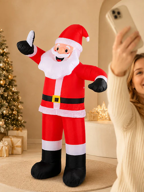 PAPA NOEL INFLABLE CON SELFIE C/U 5