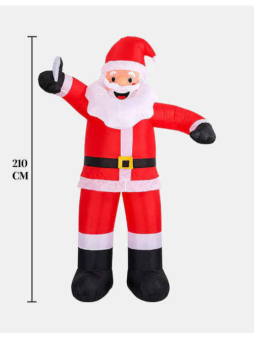 PAPA NOEL INFLABLE CON SELFIE C/U 6