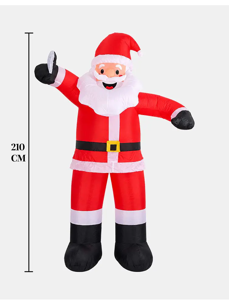 PAPA NOEL INFLABLE CON SELFIE C/U 6