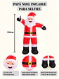 PAPA NOEL INFLABLE CON SELFIE C/U - Miniatura 7