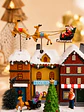 ADORNO NAVIDEÑO PUEBLO Y TREN C/U - Miniatura 2