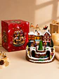 ADORNO NAVIDEÑO PUEBLO Y TREN C/U - Miniatura 8
