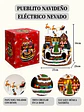 ADORNO NAVIDEÑO PUEBLO Y TREN C/U - Miniatura 10