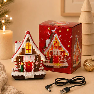 ADORNO NAVIDEÑO CASA DE JENGIBRE C/U