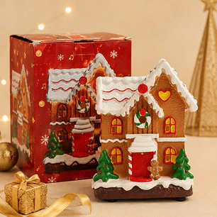 ADORNO NAVIDEÑO CASA DE JENGIBRE C/U