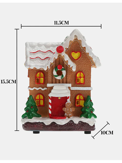 ADORNO NAVIDEÑO CASA DE JENGIBRE C/U 7