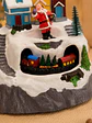 ADORNO NAVIDEÑO PUEBLO Y TREN C/U - Miniatura 3