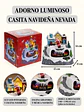 ADORNO NAVIDEÑO PUEBLO Y TREN C/U - Miniatura 8